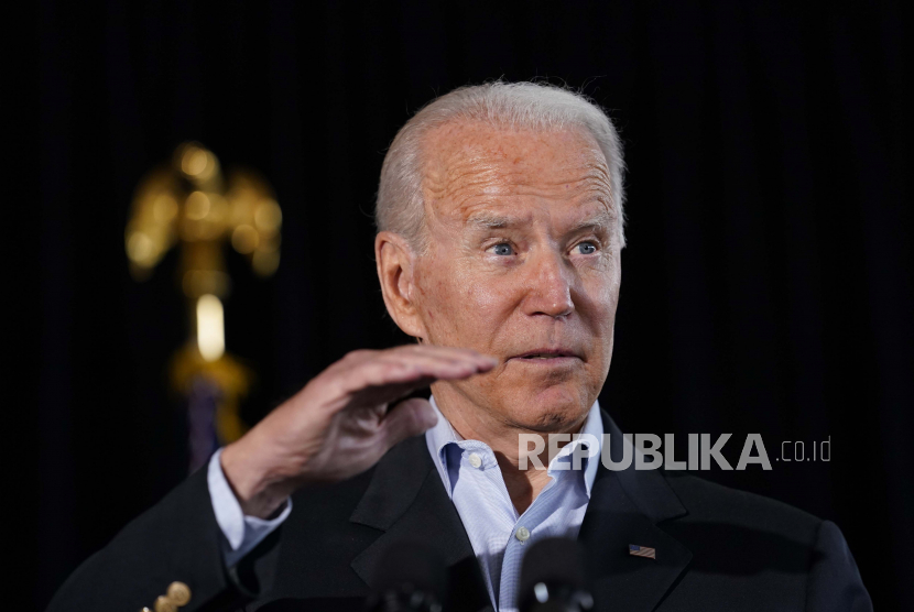 Presiden Joe Biden berbicara di Miami Beach, Florida, Kamis, 1 Juli 2021. Ilustrasi.