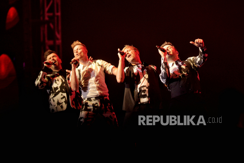 Grup vokal Westlife tampil dalam konser yang bertajuk The Wild Dreams Tour di ICE BSD, Tangerang, Banten, Kamis (9/2/2023). Dalam konteks dunia hiburan, Indonesia merupakan pasar yang empuk untuk penyelenggaraan konser musik. (ilustrasi)