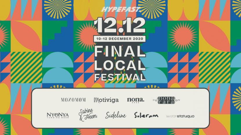 12.12 Final Local Festival yang akan digelar 10-12 Desember 2020 mendatang.