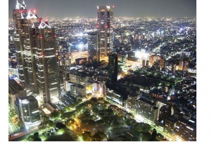 12 tempat gratis dan bebas biaya masuk di Tokyo, pemandangan Tokyo dimalam hari dari Tokyo Metropolitan Office Observation Deck