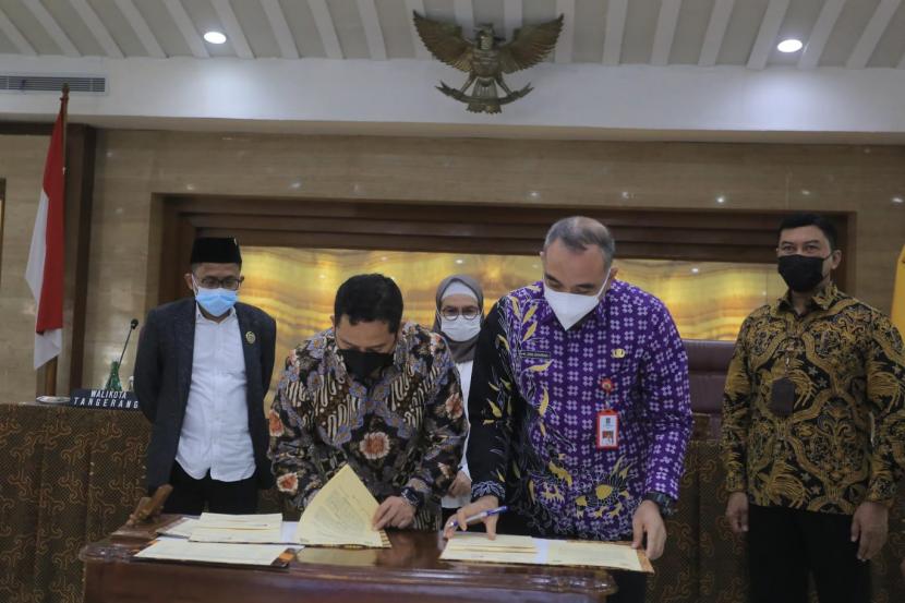 14 Bidang Aset Tanah Diserahkan Pemkot ke Pemkab Tangerang