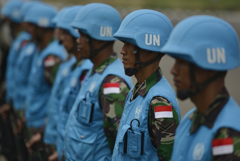 Indonesia is ranked 11th among 123 countries contributing peacekeeping personnel. (Antara/Widodo S. Jusuf)