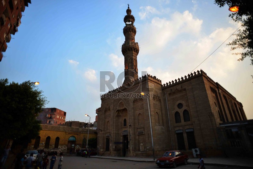 Masjid asy-Syafi'i di Kairo, Mesir, Selasa (9/9).  (Republika/Agung Supriyanto)