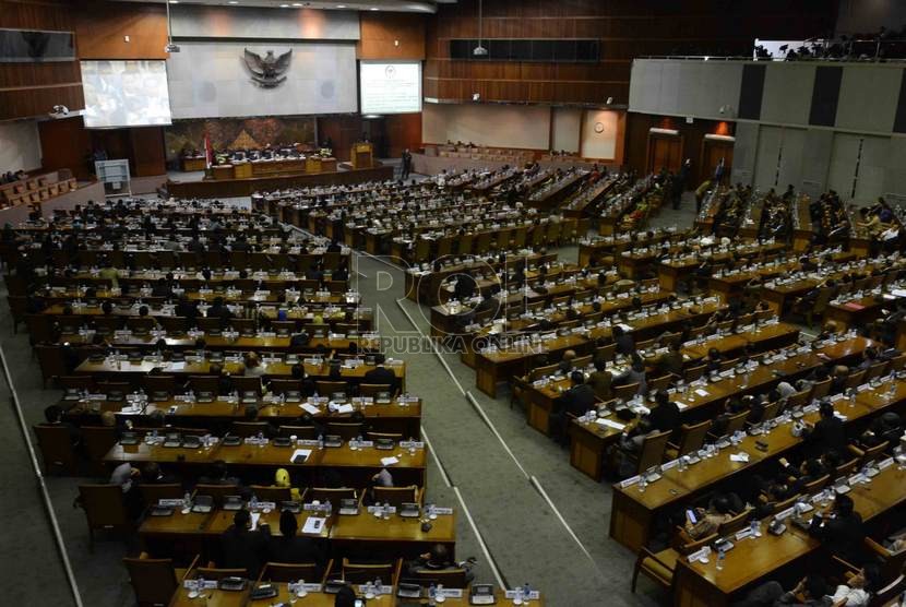A plenary session at parliament building in Senayan, Jakarta (illustration)