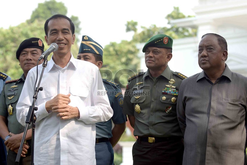 President Joko Widodo is well known for his white shirt worn in his daily activities. (File)