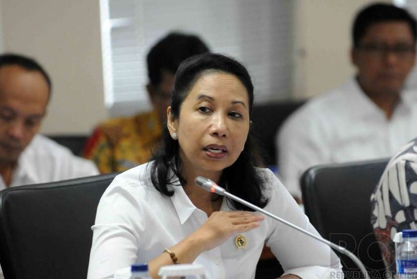 Minister of State-owned Enterprises Rini Soemarno (file)