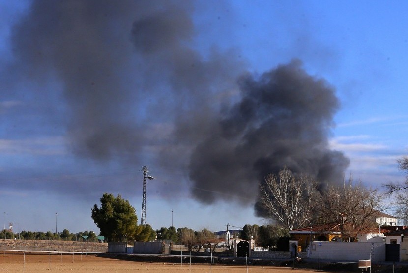  Pesawat jatuh di pangkalasi militer NATO di Albacete, Spanyol (iustrasi))