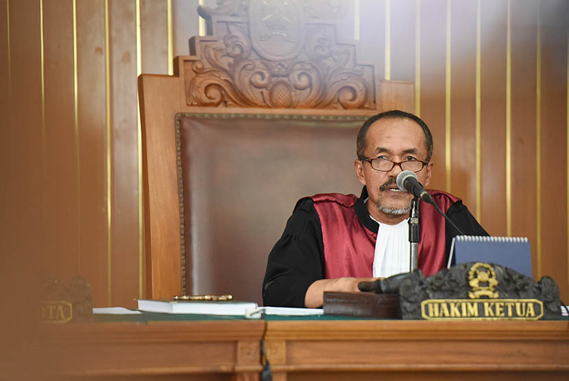 Hakim Sarpin Rizaldi memimpin sidang praperadilan Budi Gunawan kepada KPK di Pengadilan Negeri Jakarta Selatan.