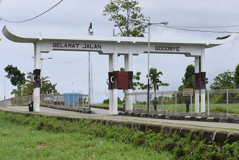 [Ilustrasi] Perbatasan RI dengan Papua Nugini (PNG) di Skouw, Jayapura, Papua.