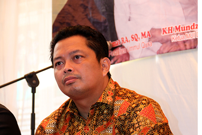  Wakil Ketua MPR RI Mahyudin, ST, MM menghadiri acara peringatan Isra Mi'raj dan menyambut Ramadhan 1436 H di Pesantren Ummul Qura, Pondok Cabe, Tangerang Selatan, Ahad (14/6). (foto : MgROL_39)