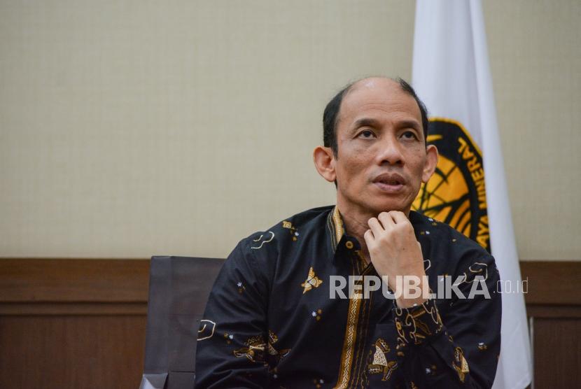 Wakil Menteri Energi Sumberdaya Mineral (ESDM) Arcandra Tahar saat di wawancarai Harian umum Republika di Gedung ESDM, Jakarta Pusat, Kamis (3/10/2019).