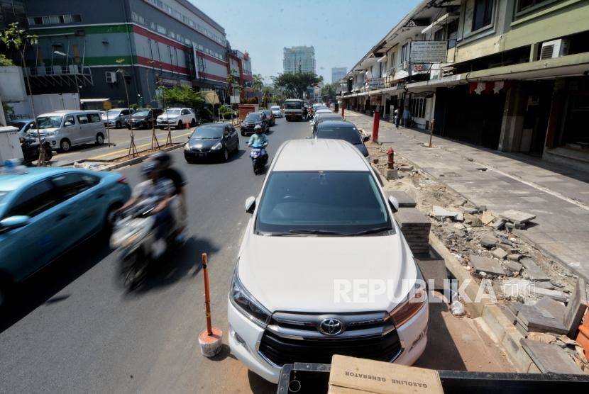 Trotoar di Jalan Cikini Raya, Jakarta Pusat  (ilustrasi) 