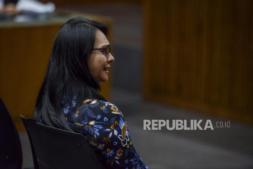 Sri Wahyumi Maria Manalip saat menjalani sidang di Pengadilan Tipikor, Jakarta. (ilustrasi)