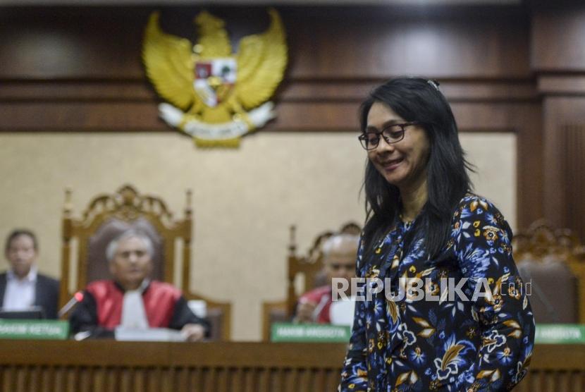 Sri Wahyumi Maria Manalip saat menjalani sidang di Pengadilan Tipikor, Jakarta. (ilustrasi)