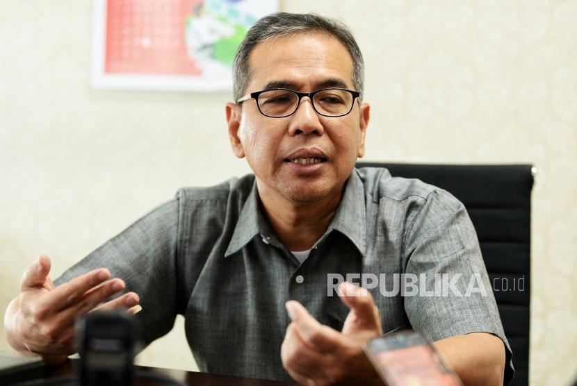 Direktur Sumber Daya Manusia Pelindo 1 M Hamied Wijaya saat di Wawancarai Republika, Selasa ( 26/11).