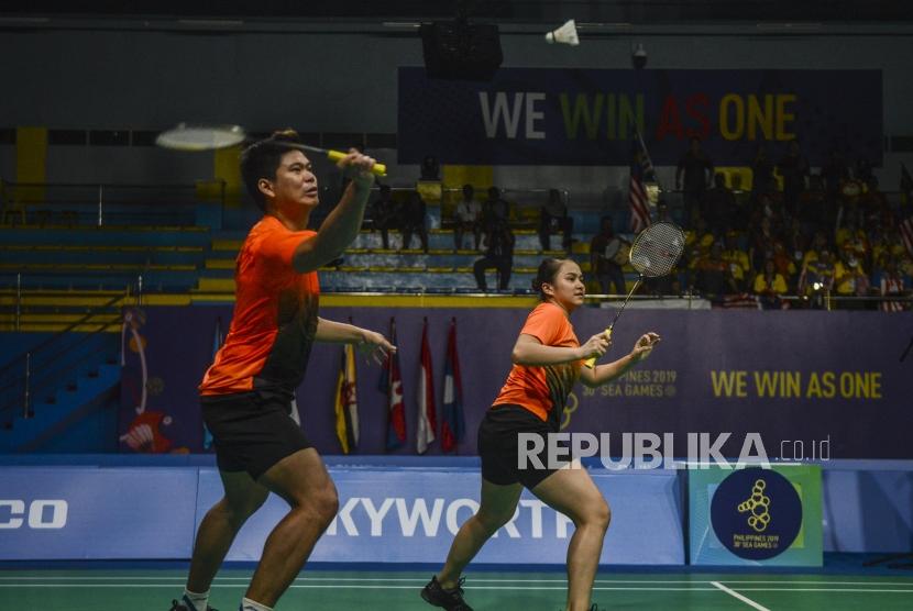 Pebulutangkis Indonesia Praveen Jordan dan Melati Daeva Oktavianti.