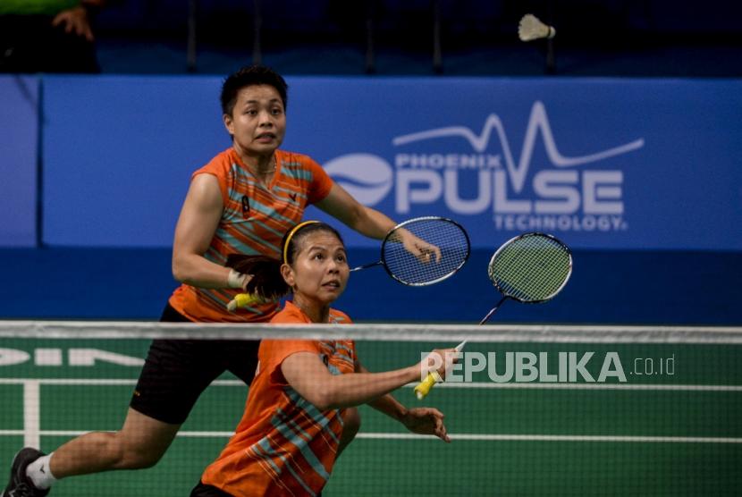 Pebulutangkis Indonesia Greysia Polli dan Apriyani Rahayu (ilustrasi). Greysia/Apriyani lolos ke babak perempat final Malaysia Masters 2020. 