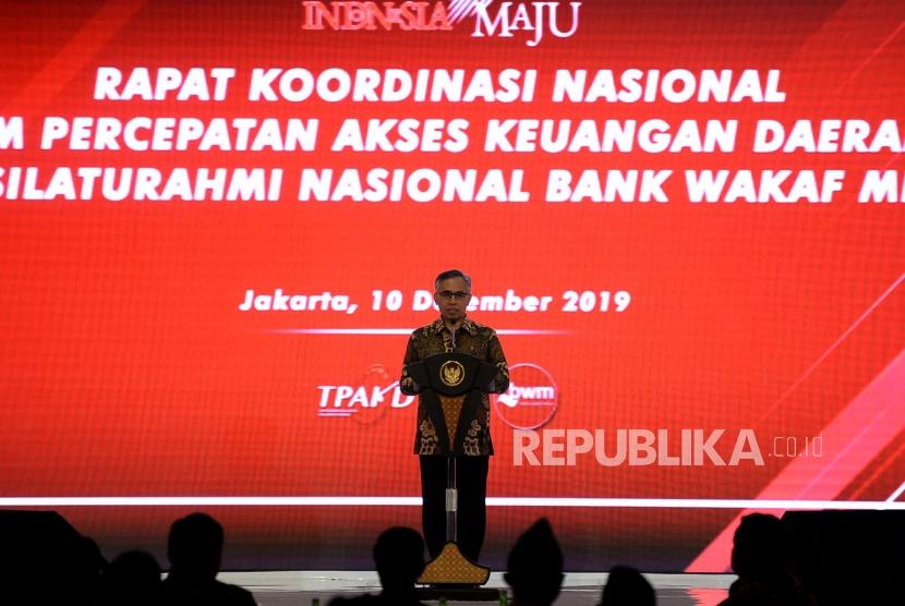 Ketua Dewan Komisioner Otoritas Jasa Keuangan (OJK) Wimboh Santoso. OJK sebut Indonesia posisi dua teratas di SBN Global Progress Report