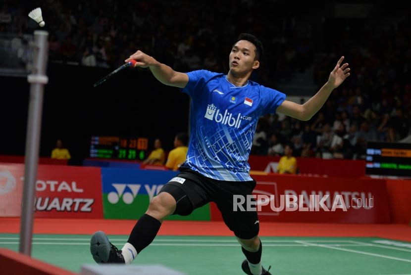 Tunggal putra Indonesia Jonatan Christie.