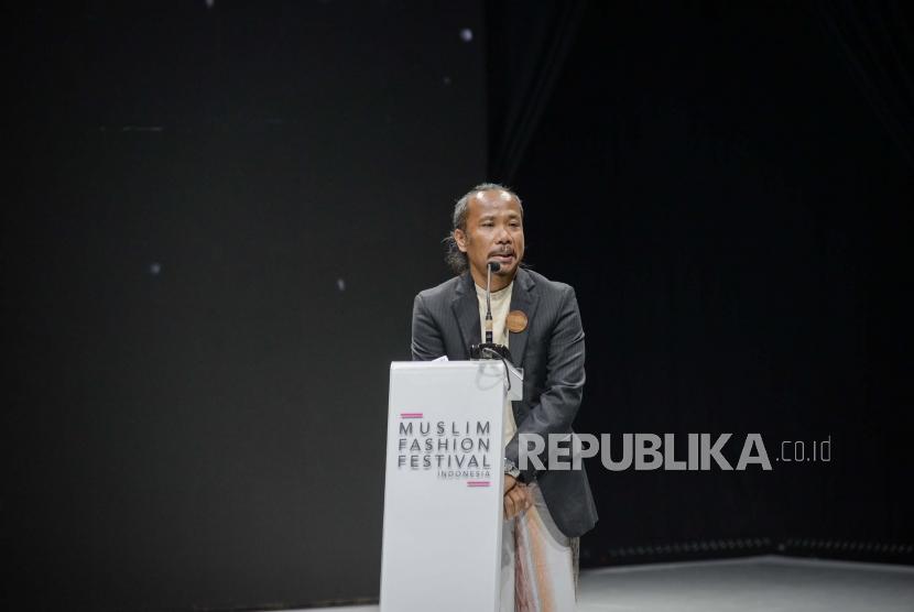 Ketua Nasional Indonesia Fashion Chamber Ali Charisma. Menurut Ali, sustainable fashion adalah keharusan bagi industri fashion.