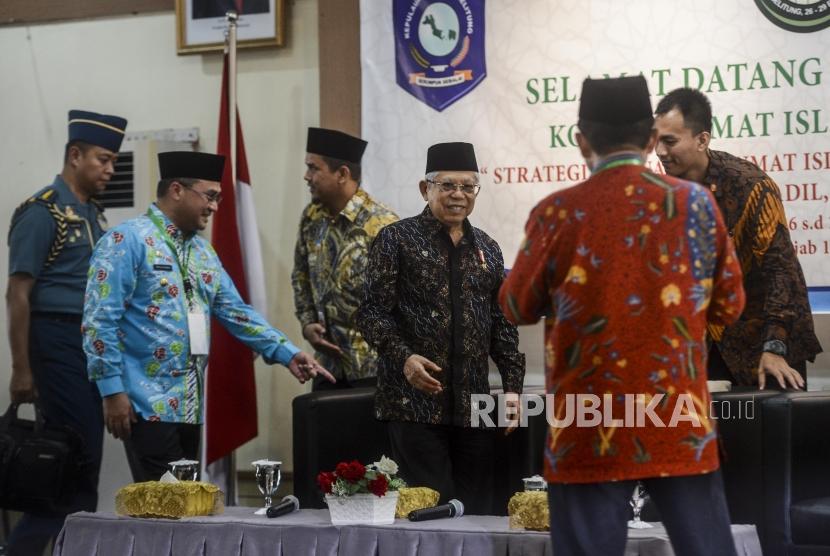 Wakil Presiden RI yang juga Ketua Umum MUI, KH. Ma