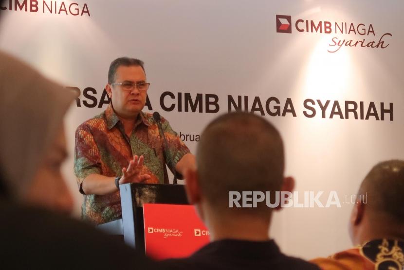 Direktur Syariah Banking CIMB Niaga Pandji P Djajanegara. CIMB Niaga Syariah fokus meningkatkan portofolio pembiayaan berkelanjutan.