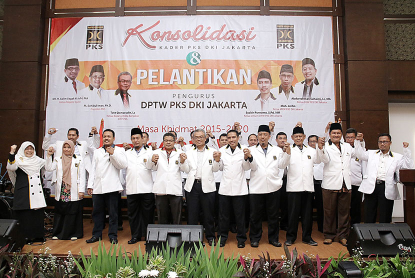 Jajaran pengurus Dewan Pimpinan Tingkat Wilayah (DPTW) PKS DKI Jakarta.