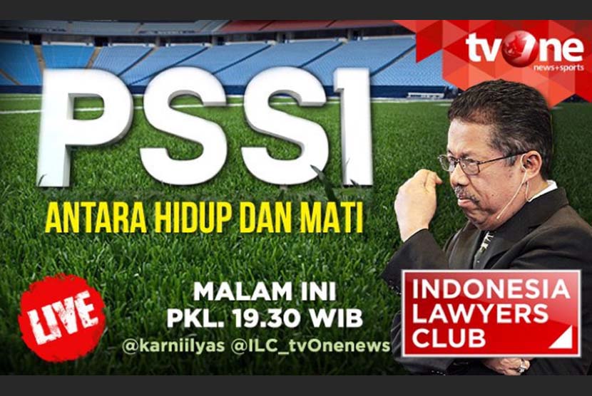 Acara diskusi PSSI di program ILC TV One.