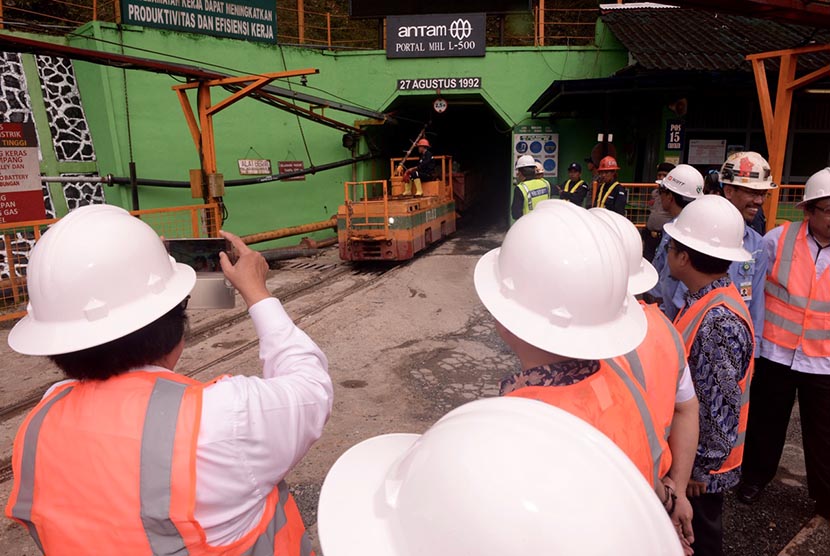 Tunnel Unit Bisnis Pertambangan Emas Pongkor PT. ANTAM.   (dok.Kementerian LHK)