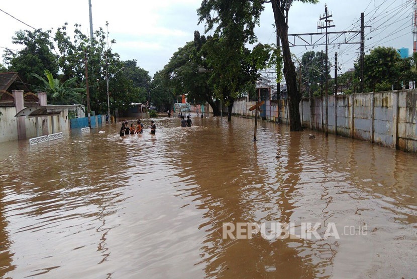 Banjir Jakarta (ilustrasi).