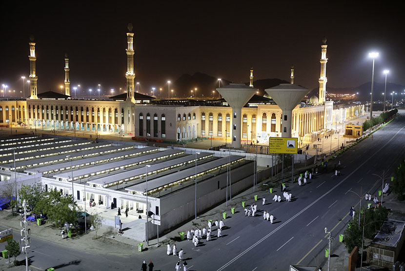 Masjid Namirah merupakan titik lokasi Rasulullah SAW saat haji. Ilustrasi masjid namirah.
