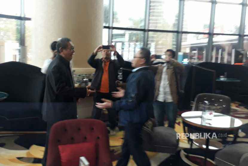 Deddy Mizwar dan Ketua Umum PAN, Zulkifli Hasan menggelar pertemuan di Hotel Trans  membahas Pilgub Jabar, Kamis (4/1).