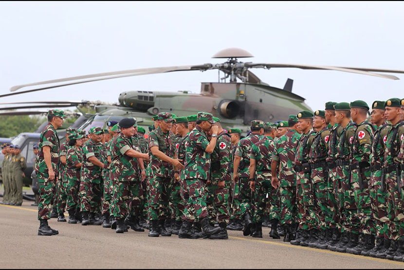 Pengiriman Satgas Kesehatan TNI ke daerah bencana (ilustrasi)