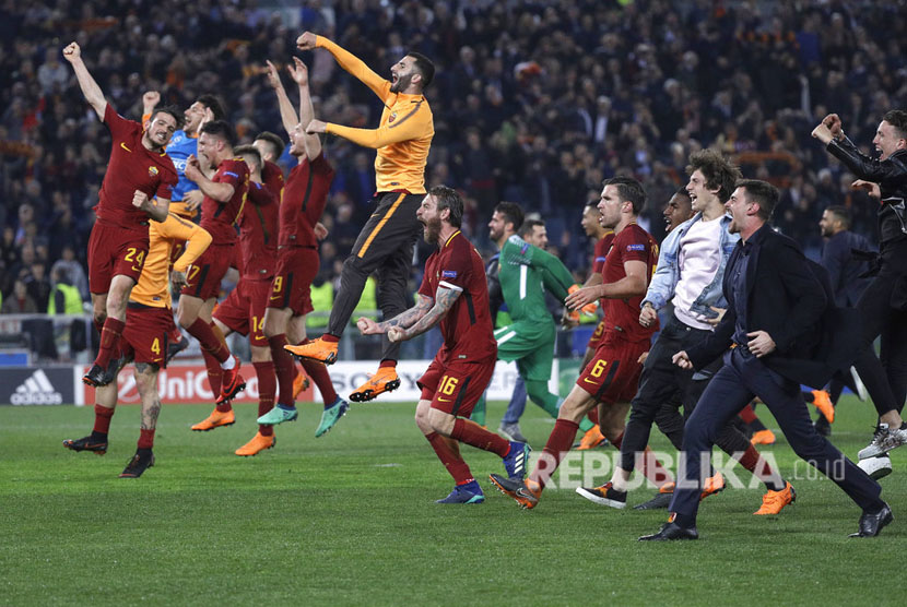  AS Roma  berhasil mengalahkan Barcelona 3-0 pada leg kedua babak delapan besar Liga Champions Eropa di Stadion Olimpico, Rabu (11/4) dini hari WIB. 