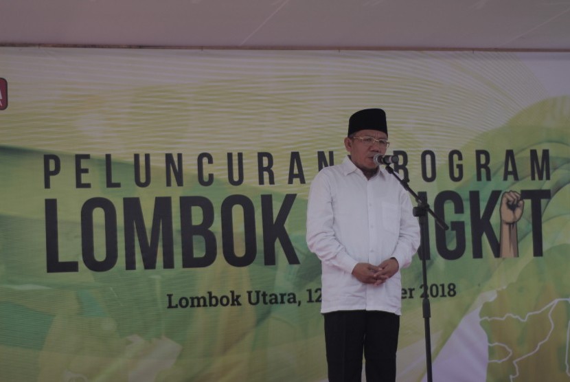 Dompet Dhuafa meluncurkan program Lombok Bangkit pada masa pemulihan pascagempa di Desa Gondang, Kecamatan Gangga, Kabupaten Lombok Utara, Nusa Tenggara Barat (NTB) pada Rabu (12/12). 