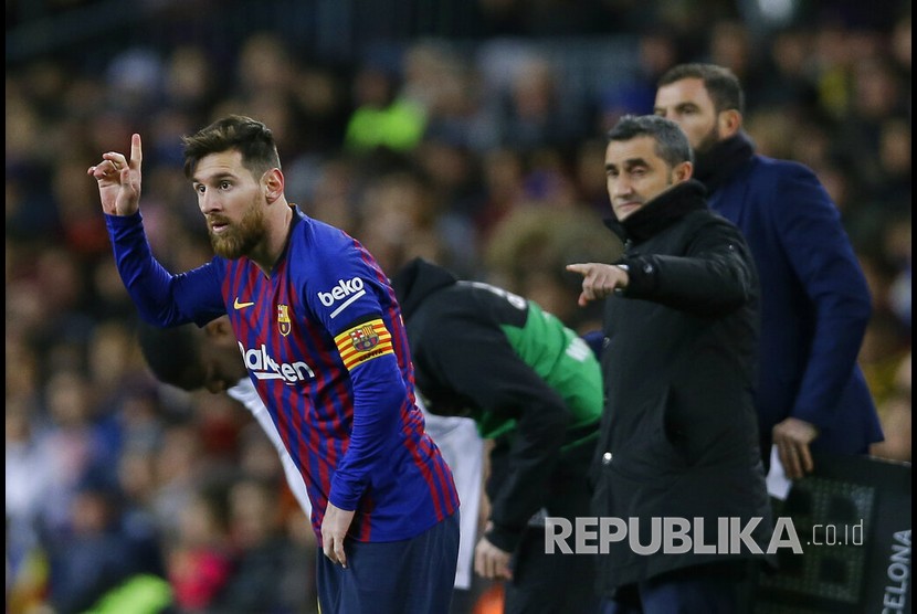 Lionel Messi Selamatkan Barcelona Dari Kekalahan | Republika Online