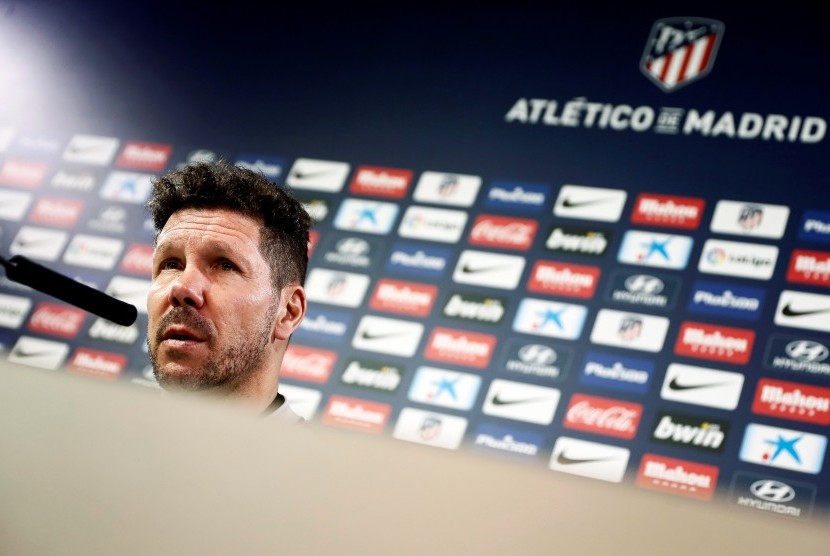 Pelatih Atletico Madrid, Diego Simeone.