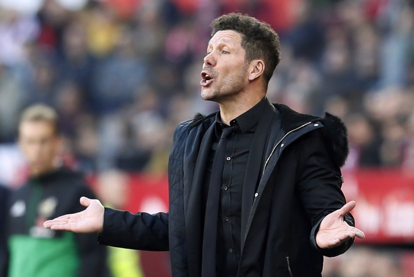 Pelatih Atletico Madrid, Diego Simeone.