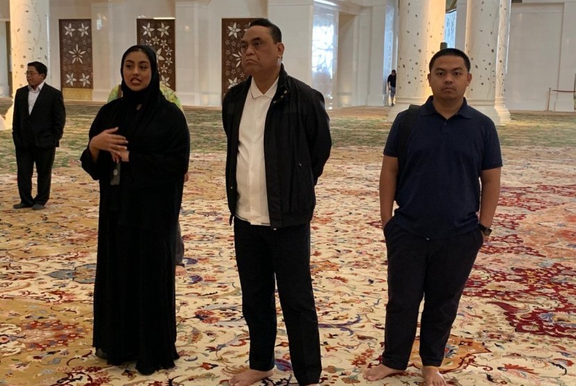 Wakil ketua DMI, Syafruddin mengunjungi Grand Mosque Abu Dhabi, Senin (11/2). 