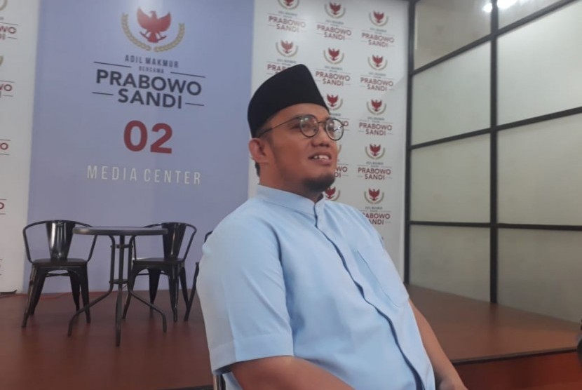 Koordinator juru bicara (Jubir) Badan Pemenangan Nasional (BPN) Prabowo-Sandiaga, Dahnil Anzhar Simanjuntak. 