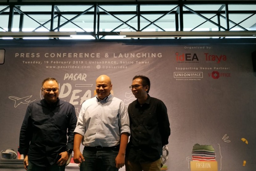 Konferensi Pers Pasar idEA di Jakarta, Selasa (19/2). 