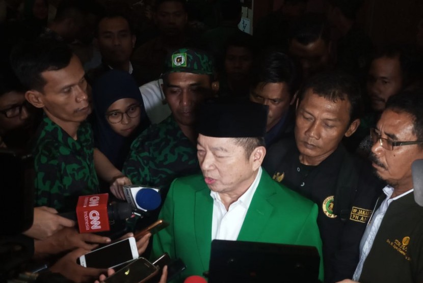 Plt Ketum PPP Suharso Monoarfa. Cisarua, Bogor, Rabu (20/3). 