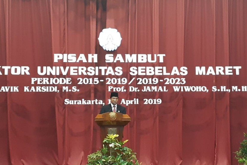 Rektor Universitas Sebelas Maret (UNS) Periode 2019-2023, Jamal Wiwoho.