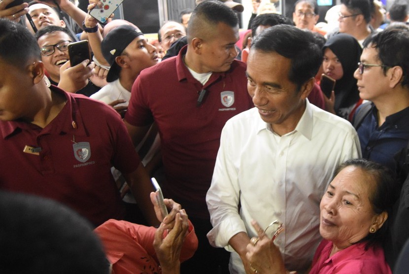 Calon Presiden petahana nomor urut 01 Joko Widodo 