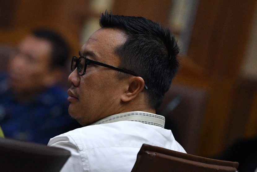 Menpora Imam Nahrawi menjadi saksi dalam sidang kasus dugaan suap dana hibah KONI dengan terdakwa Sekjen KONI Ending Fuad Hamidy di Pengadilan Tipikor, Jakarta, Senin (29/4/2019).
