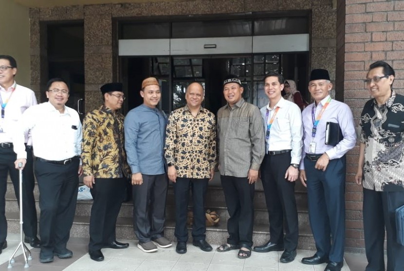 Direksi dan Komisaris Bank Muamalat kunjungi kantor pusat Pengurus Besar Nahdlatul Ulama di  Jakarta, Rabu (8/5).