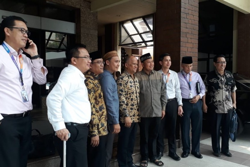 Direksi dan Komisaris Bank Muamalat kunjungi kantor pusat Pengurus Besar Nahdlatul Ulama di  Jakarta, Rabu (8/5).