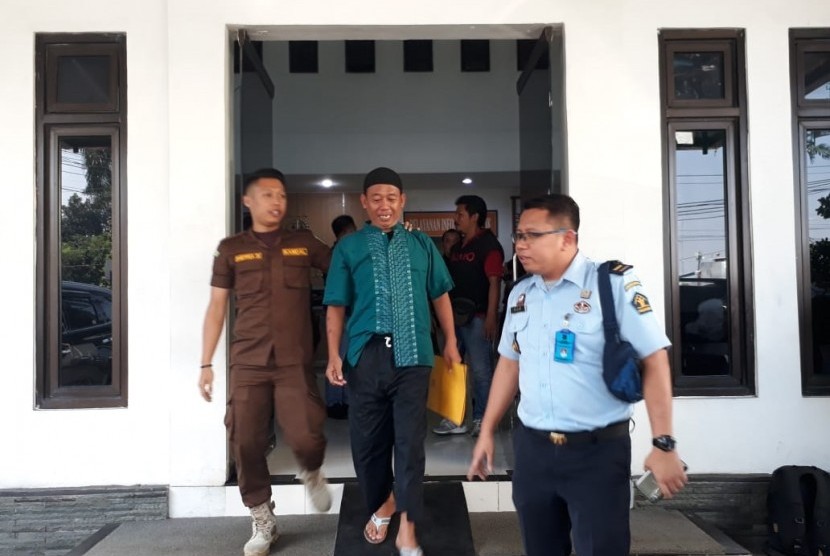 Napi teroris Sumarno (47) yang ditahan di Lapas Sukabumi mendapatkan pembebasan bersyarat Kamis (27/6).