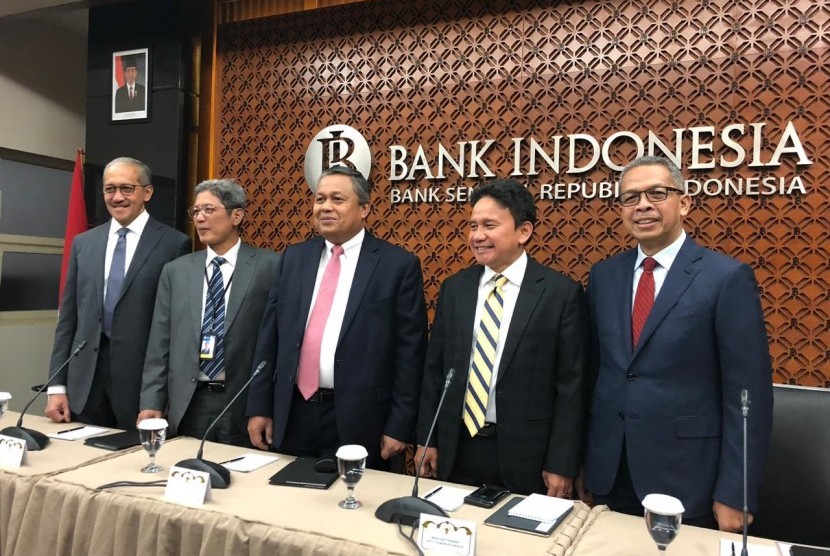 Bank Indonesia menggelar Rapat Dewan Gubenur (RDG) Juli 2019 di gedung Bank Indonesia, Jakarta, Kamis (18/7).