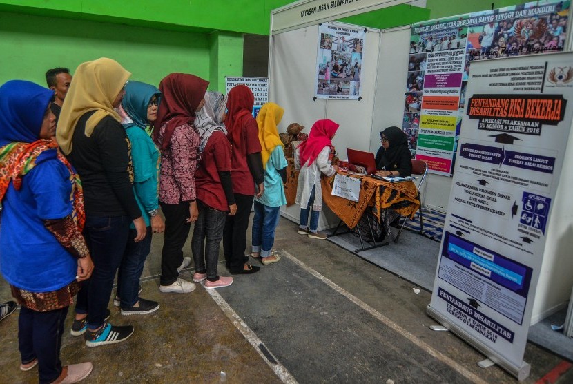 Job Fair (ilustrasi). Kota Sukabumi menaikkan target penyerapan tenaga kerja hingga 5.500 orang per tahun.